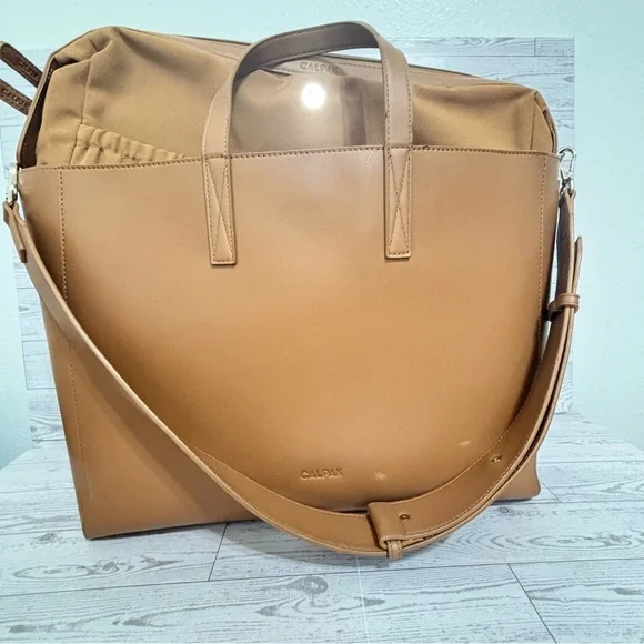 Calpak Haven Laptop Tote Bag in Toffee - Picture 11 of 15